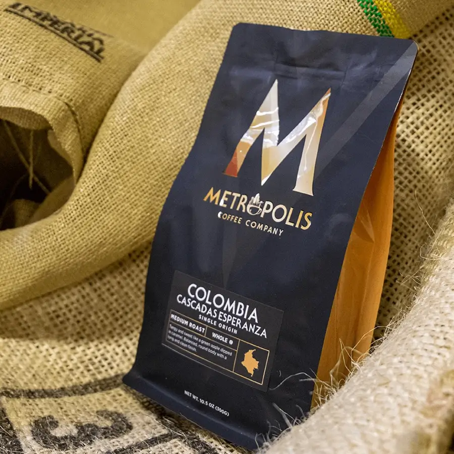 Metropolis coffee packaging
